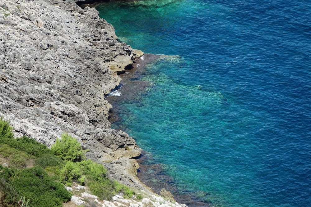 Rocky coast Santa Maria Di Leuca Puglia.