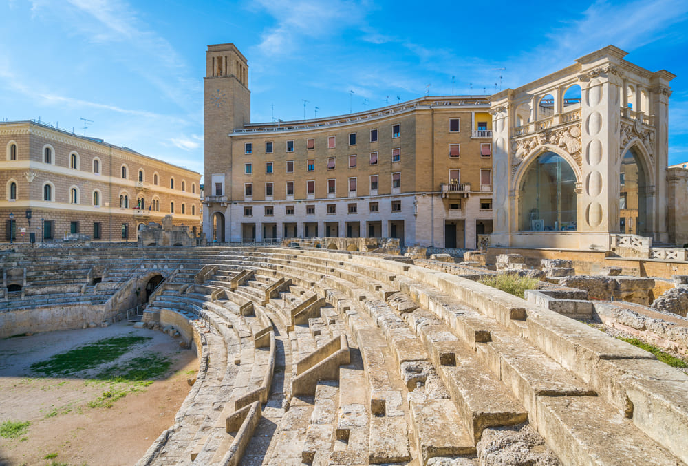 Roman Amphitheatre Lecce Puglia.